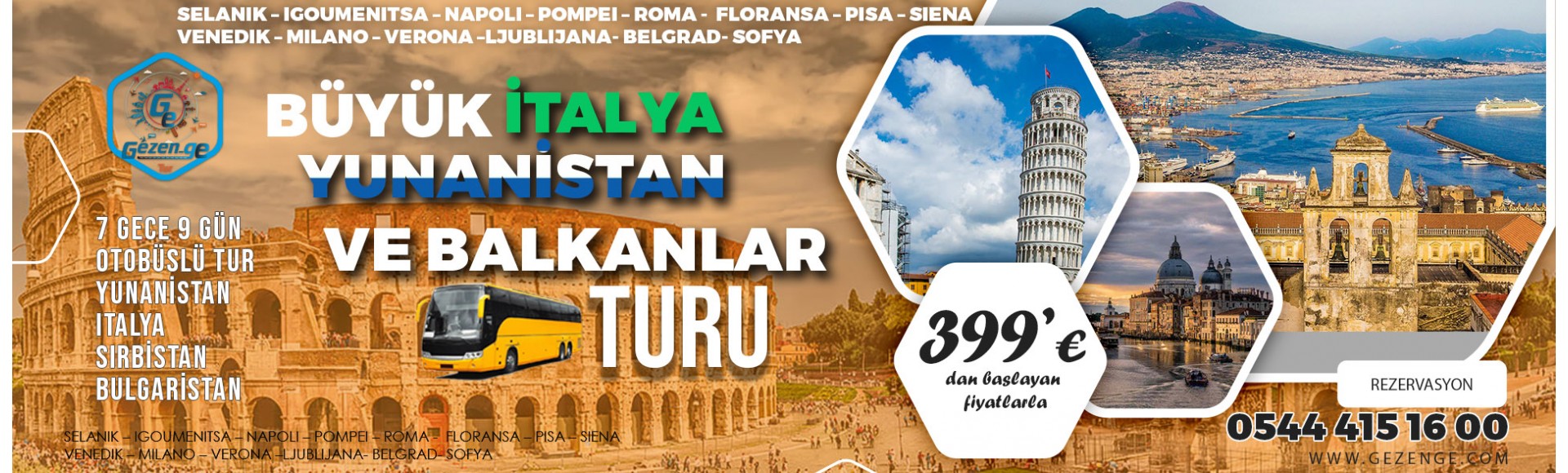 Büyük İtalya Yunanistan ve Balkanlar Turu