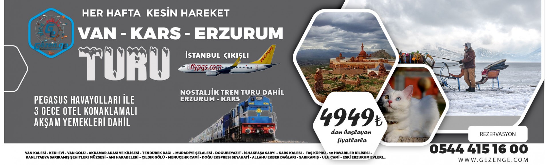 Van - Kars - Erzurum Turu