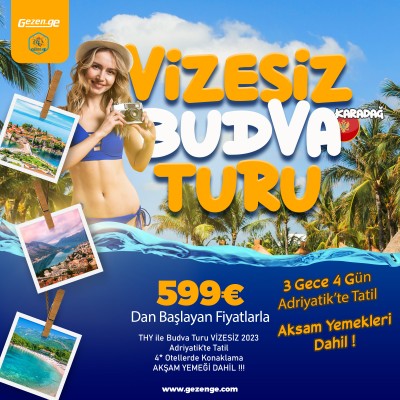 Budva Karadağ Turu THY ile Vizesiz