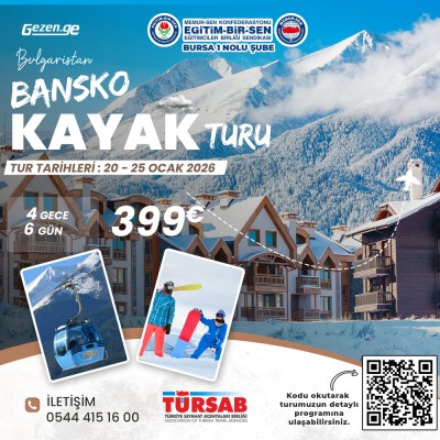 EĞİTİM-BİR-SEN Bansko Kayak Turu