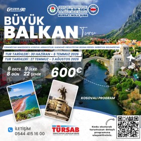 EĞİTİM-BİR-SEN Büyük Balkan Turu