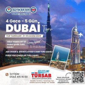 EĞİTİM-BİR-SEN Dubai Turu