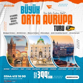 Otobüslü Büyük Orta Avrupa Turu 2023