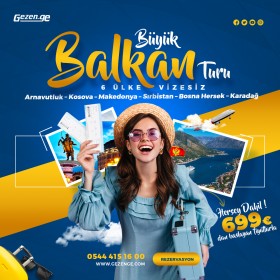 Vizesiz Büyük Balkan Turu 6 ÜLKE VİZESİZ - Öğlen Uçuş