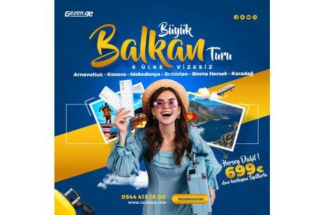 Vizesiz Büyük Balkan Turu 6 ÜLKE VİZESİZ - Öğlen Uçuş